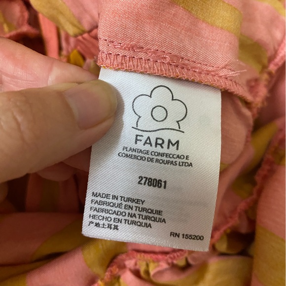 Farm Rio x Anthropologie Deep-V Mixed-Stripe Maxi Dress Small Petite - Picture 7 of 8